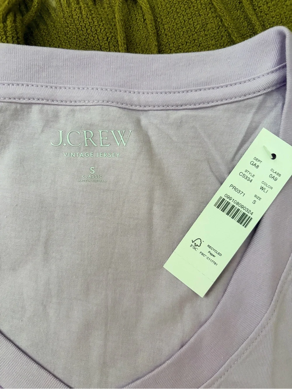 J Crew vintage jersey relaxed V-neck T-shirt